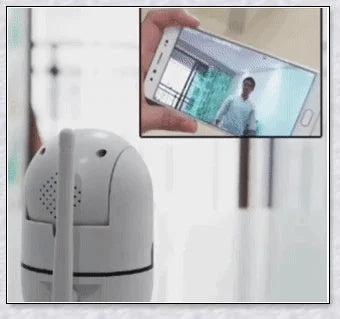 Intelligent indoor security camera with 360-degree panoramic coverage, auto-tracking, and remote access capabilities