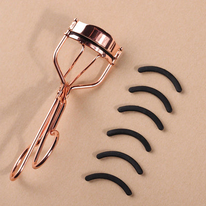 OVW 1PCS Eyelash Curler Clip in rose gold, designed for effortlessly curled and volumized lashes
