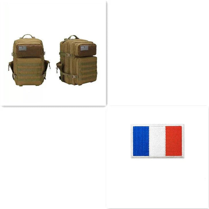 Premium Oxford Waterproof Backpack for Men with Large 45-Litre Capacity, Durable Construction, and Multiple Compartments