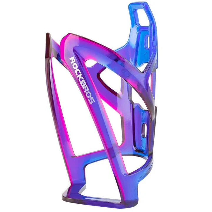 Stylish and lightweight cycling bottle holder in black with vibrant two-tone design, perfect for UK cyclists