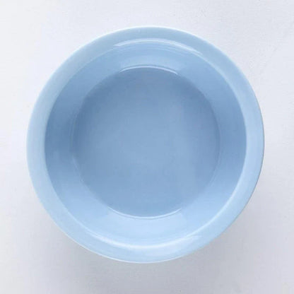 Ceramic Pet Bowl with Tilted Base in various colours, designed for comfort and style