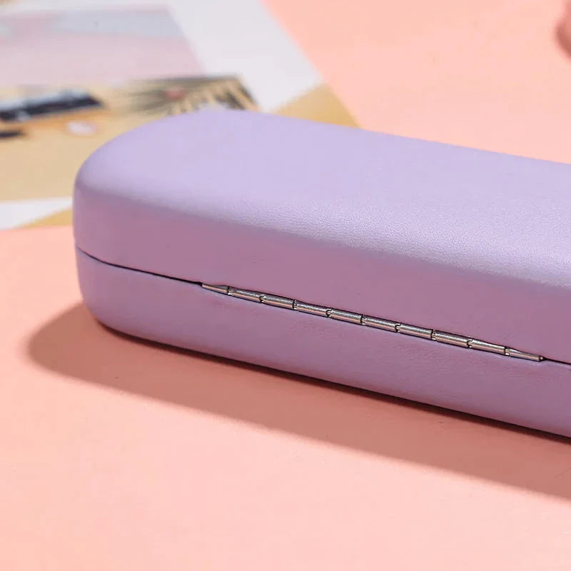 Candy-coloured PU sunglasses case with a soft, plush interior to protect your eyewear in style