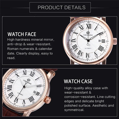 Premium mechanical wristwatch with a sleek, classic British design and durable construction
