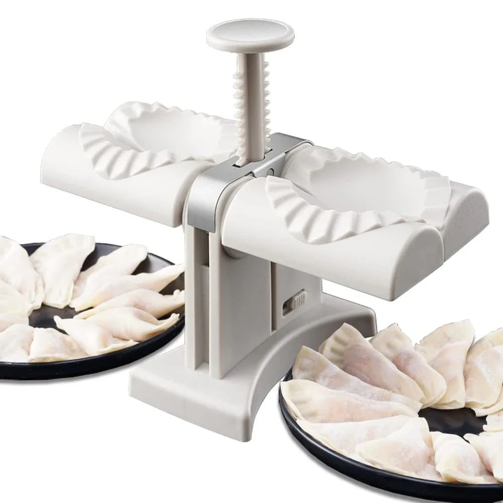 Automatic Dumpling Maker with Double Heads - Effortlessly create restaurant-quality dumplings, ravioli, and pierogi at home