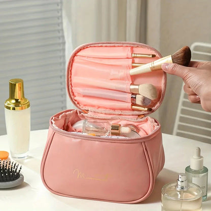 Premium Waterproof Cosmetic Organiser - Large Capacity Travel Makeup Case with Carry Handle