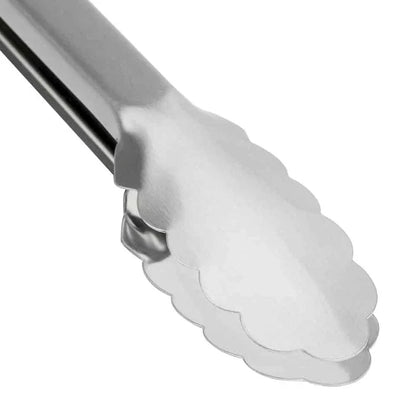 Premium Stainless Steel BBQ Tongs with Silicone Grips for Grilling and Serving
