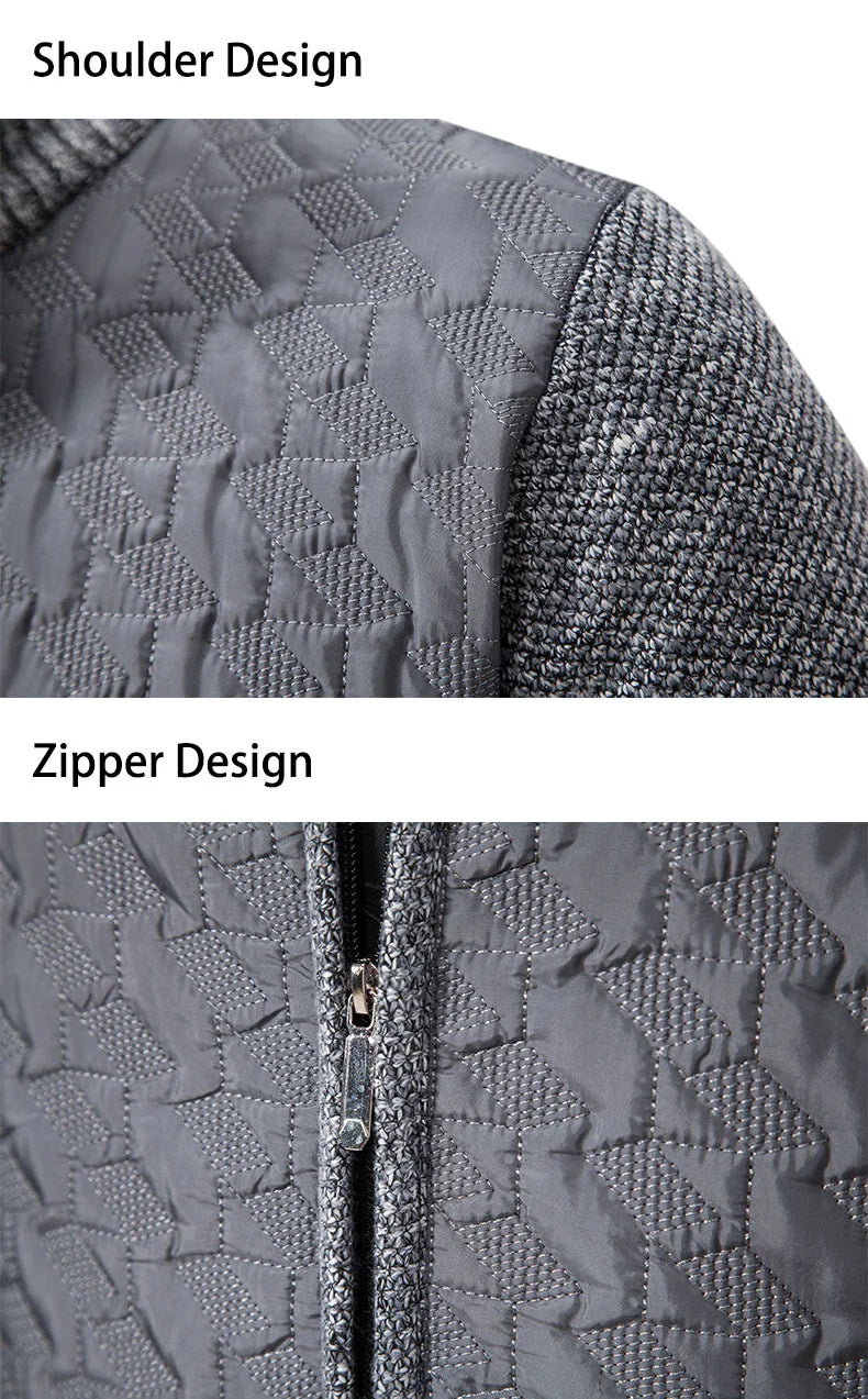 Premium slim-fit jacket with stand collar in a range of classic colours, made from high-quality chenille fabric for exceptional warmth and comfort.