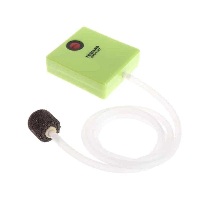 Premium mini air pump with aeration stone, perfect for maintaining a thriving aquarium environment
