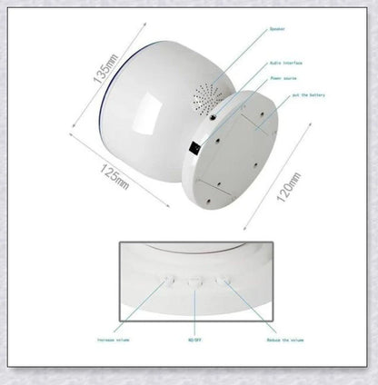 Soothing ocean wave LED projector creates a calming, spa-like atmosphere for relaxation and sleep