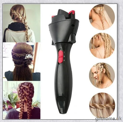 Innovative Braid Maker hair styling tool with automatic hair twisting and 360-degree rotation for effortless, salon-quality braids