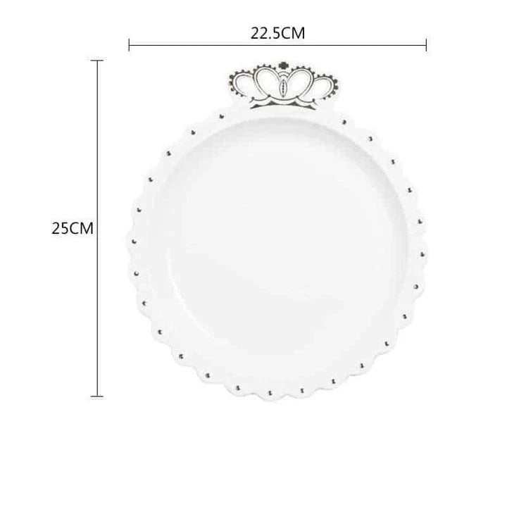 Elegant diamond ring-inspired porcelain dinnerware set with plate, bowl, and cup in a minimalist white colour