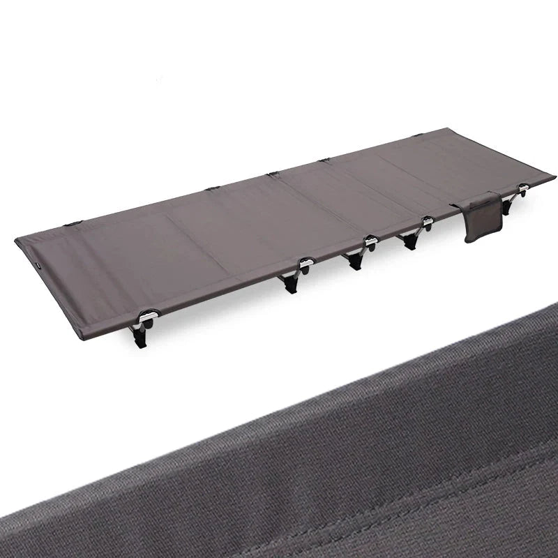 Robust Outdoor Folding Camping Cot with Durable Aluminium Frame and Spacious 185cm Design
