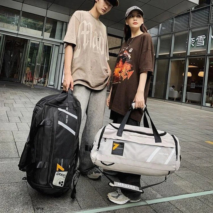 Premium Oxford cloth college backpack with spacious 36-55L capacity, water-resistant and breathable design, suitable for British university students
