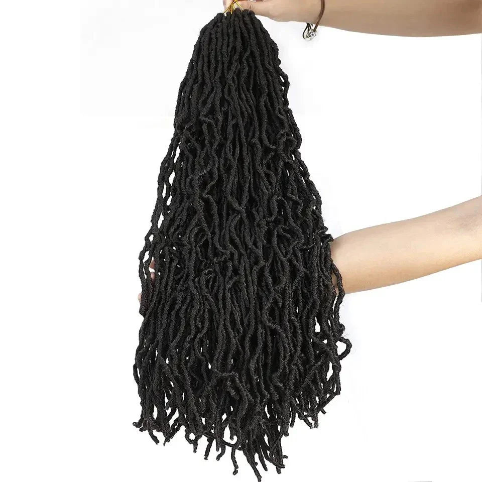 Earthworm Style Crochet Wig made of premium domestic silk with a fluffy Keke look and a range of vibrant colours