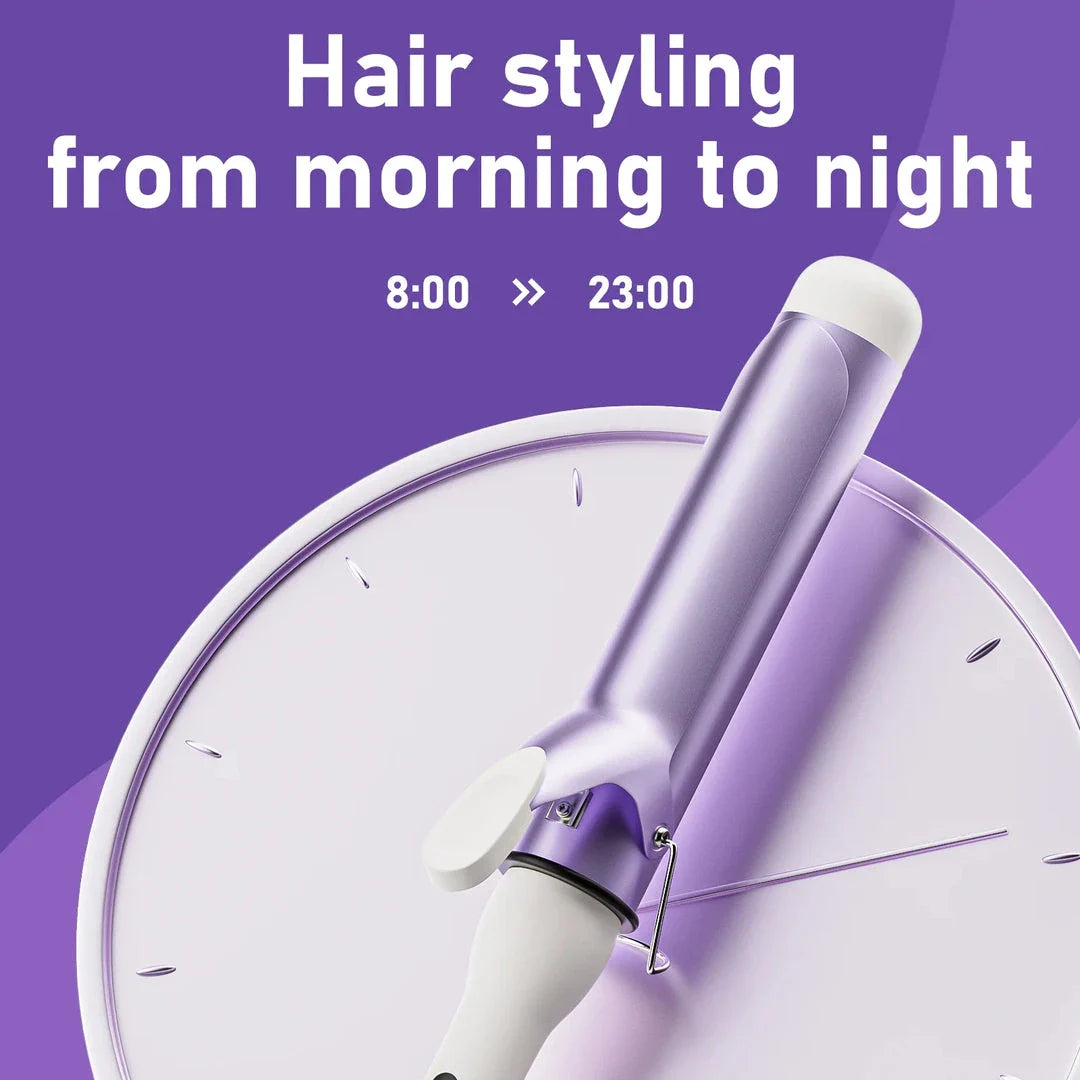Salon-quality 40mm curling iron with tourmaline ceramic coating for creating beautiful, bouncy curls at home