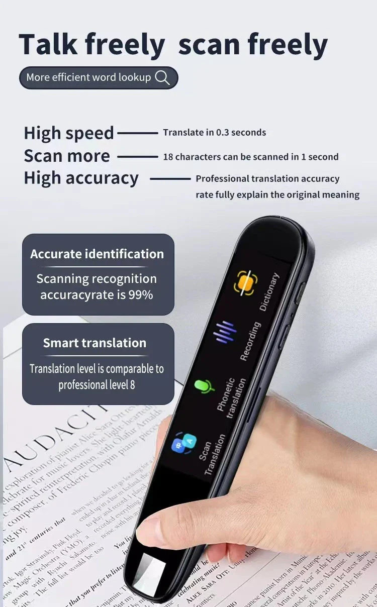 Premium Multilingual Translation Pen with advanced language translation capabilities for global travellers