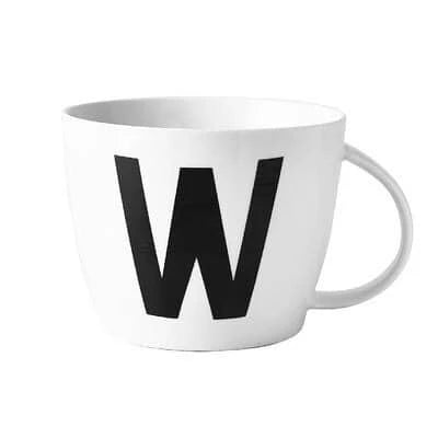 Premium personalised ceramic mug with initial design, offering a stylish and functional solution for daily beverages