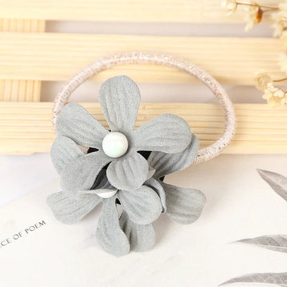 Stylish floral elastic hair rope with a secure hold and comfortable design, perfect for everyday wear