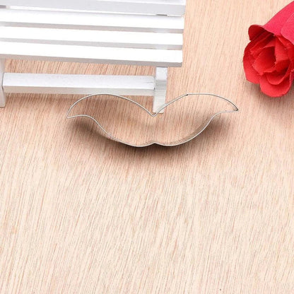 Premium moustache-shaped stainless steel cookie cutter for baking whimsical treats