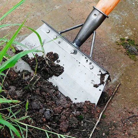 Premium stainless steel multifunctional cleaning shovel with adjustable ergonomic handle for efficient weed removal and versatile cleaning tasks
