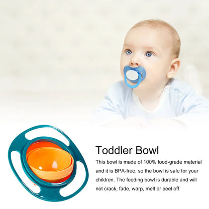Trendha 360° Spill-Proof Gyroscopic Toddler Feeding Bowl in Pink