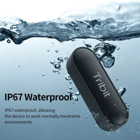 Robust portable Bluetooth speaker with 24-hour playtime, IPX7 waterproof protection, and enhanced bass for superior audio experience