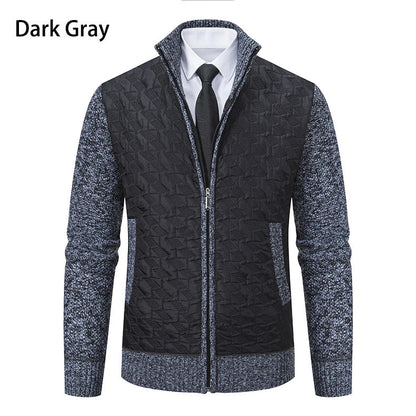 Premium slim-fit jacket with stand collar in a range of classic colours, made from high-quality chenille fabric for exceptional warmth and comfort.