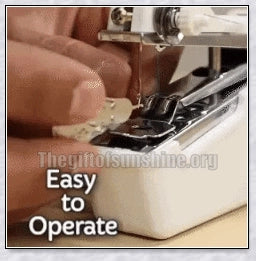 Compact, lightweight, and portable handheld sewing machine with various colour options