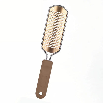 Professional Foot File Rasp for Callus Removal - Durable Stainless Steel Construction with Elegant Golden Finish