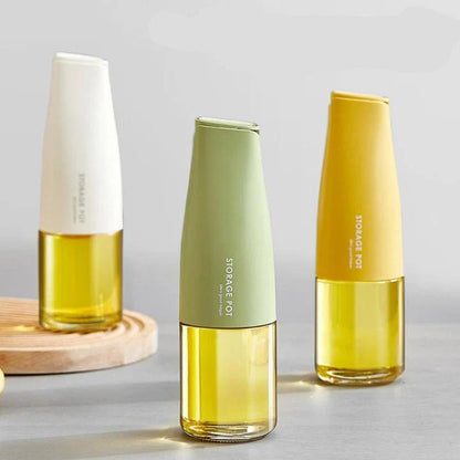 Automatic Leak-Proof Glass Oil Pot - Elegant and Mess-Free Kitchen Companion