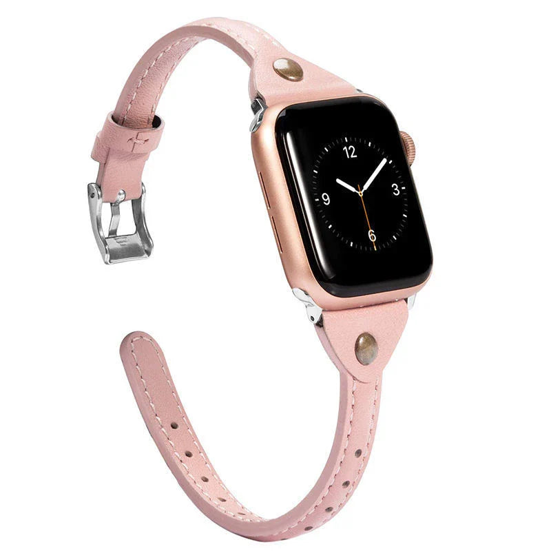 Premium leather watch with slim design, featuring a durable and comfortable strap in various colours