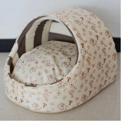 Luxurious machine-washable dog kennel in various colours, featuring premium nylon construction and plush interior for ultimate canine comfort.