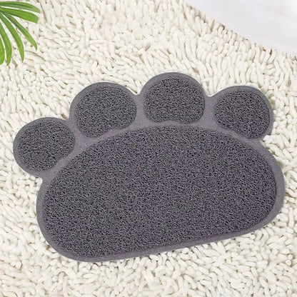 Anti-Slip Pet Mat with Charming Cat Paw Design for Cats and Dogs