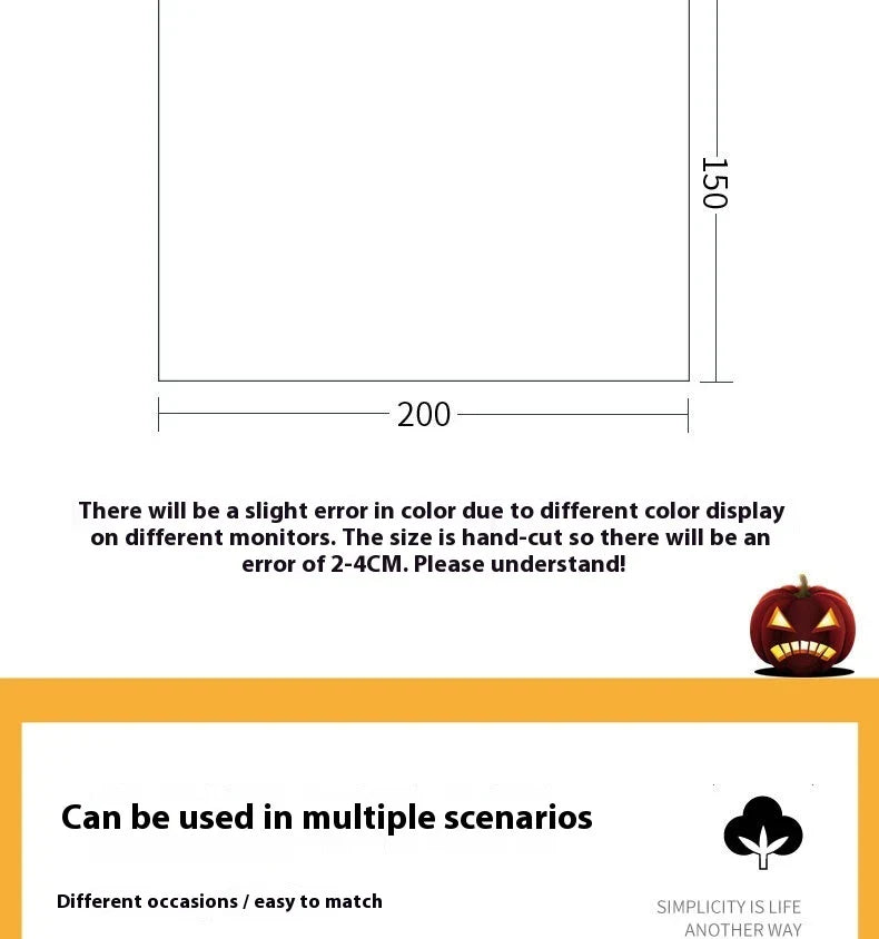 Decorative hanging cloth fabric with geometric abstraction pattern for Halloween party backdrop
