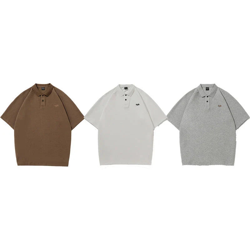 Stylish everyday raglan t-shirt for men in white, dark brown, and melange grey colours