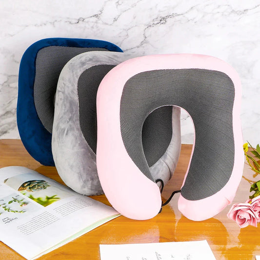 Premium Memory Foam Car Neck Support Pillow with U-shaped design for personalized neck support and comfort