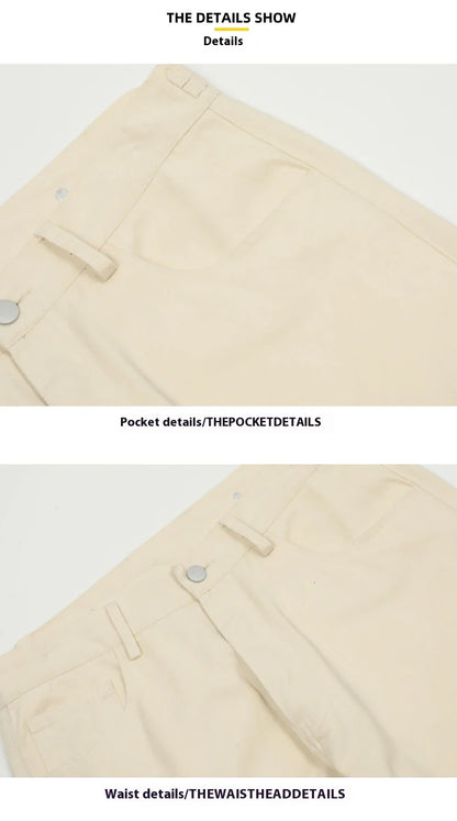 Premium men's overalls with innovative three-dimensional pleated design and large pockets, made from durable cotton fabric