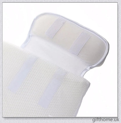 Premium Baby Sleep Positioner & Anti-Roll Pillow with elevated head design and breathable mesh material