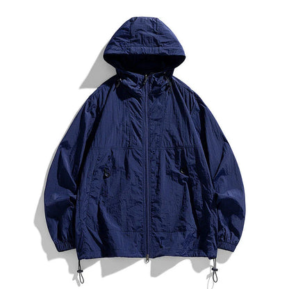 A lightweight, versatile outdoor jacket made from premium nylon fabric, perfect for British adventures and outdoor activities.