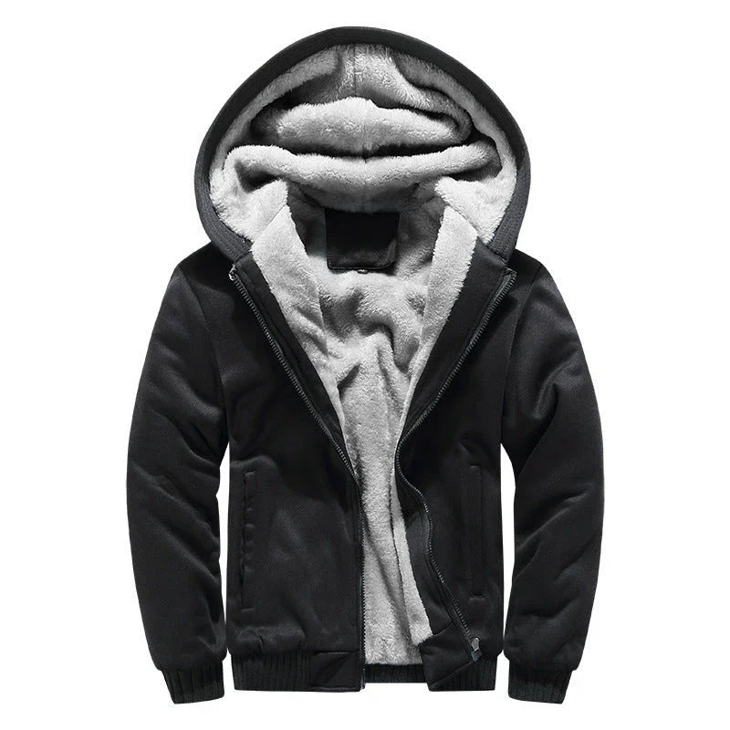 Premium padded velvet coat with thick insulating lining, available in various colours for stylish and sporty men in the UK
