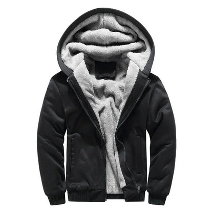Premium padded velvet coat with thick insulating lining, available in various colours for stylish and sporty men in the UK