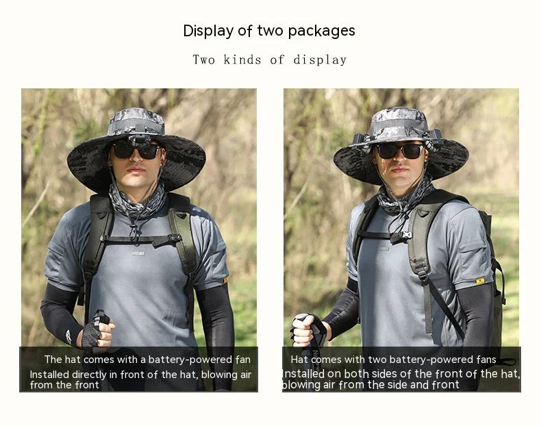 Versatile outdoor sun hat made of premium nylon fabric, providing sun protection and breathability for hiking, climbing, and fishing activities