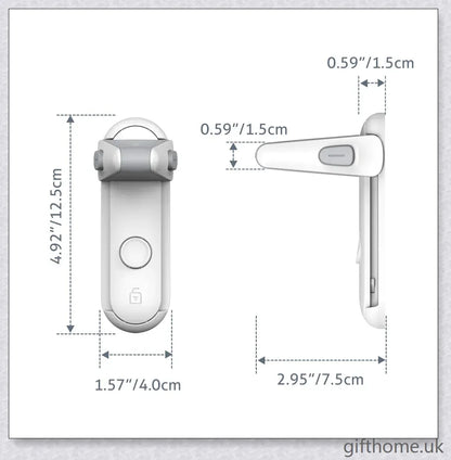 Premium anti-pet door lock for children's safety, with sleek design and durable construction