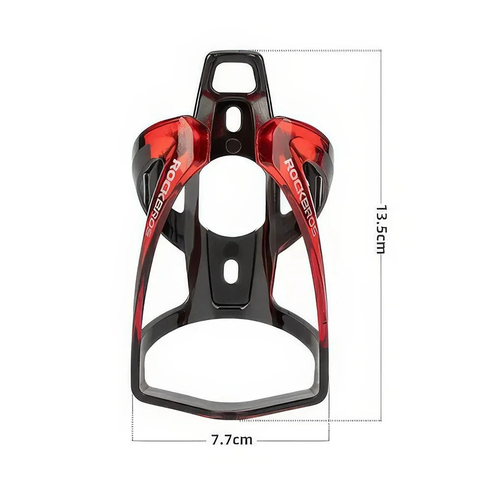 Stylish and lightweight cycling bottle holder in black with vibrant two-tone design, perfect for UK cyclists