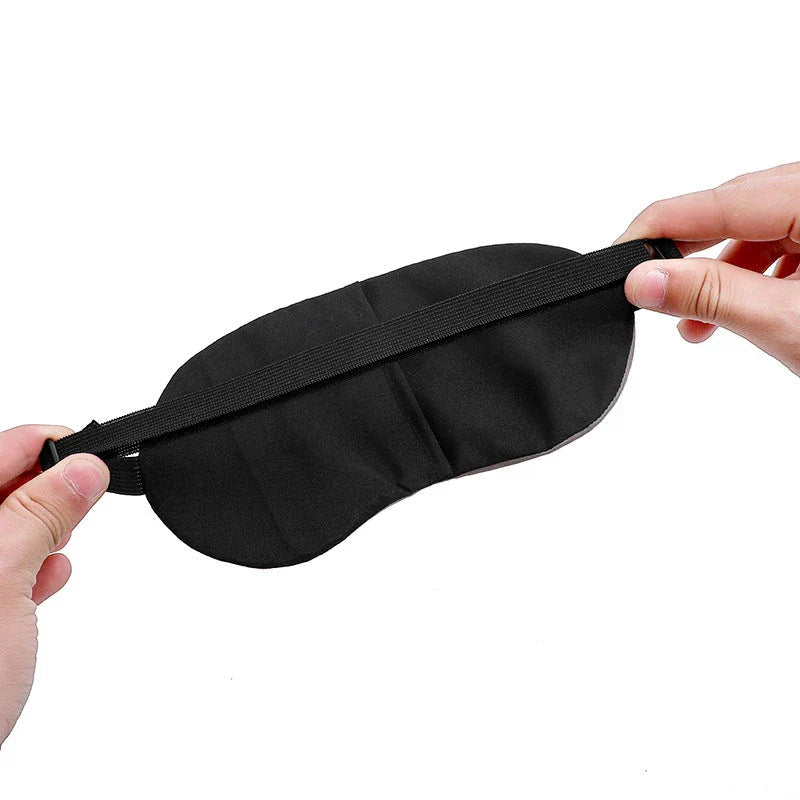 Premium cotton and silk sleep mask with adjustable strap for complete blackout and comfortable sleep
