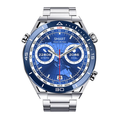 Premium smart watch with sleek alloy body, fitness tracking, and wireless charging capabilities