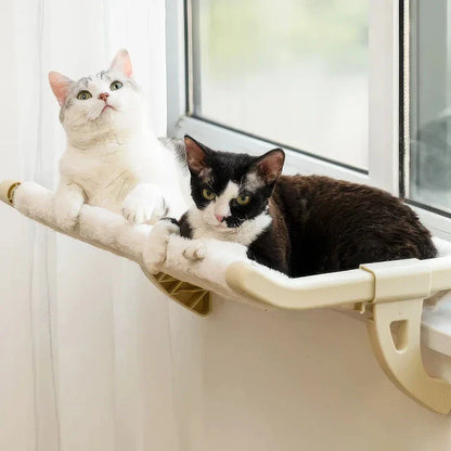 A stylish and durable cat hammock bed that attaches securely to any window, providing your feline friend with a cosy and elevated spot to relax.