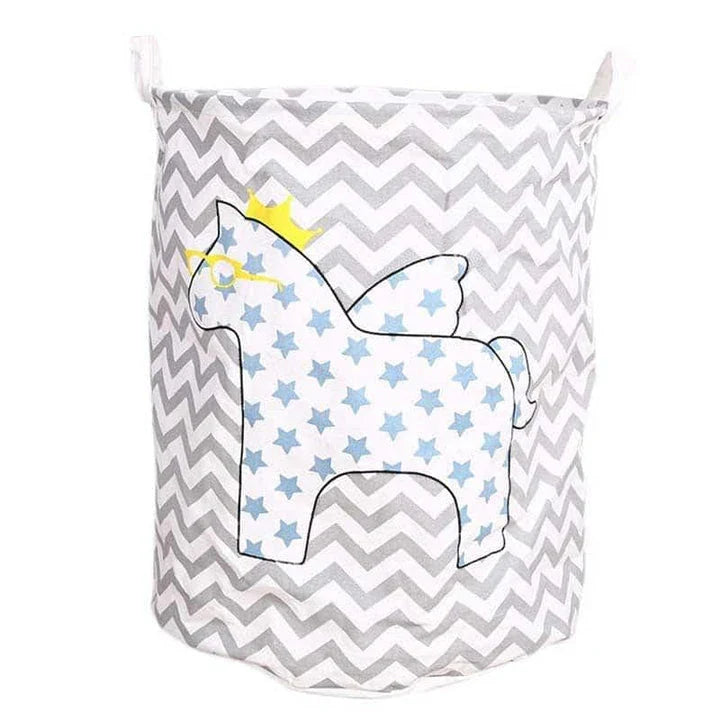 Premium foldable canvas laundry hamper with compact, space-saving design