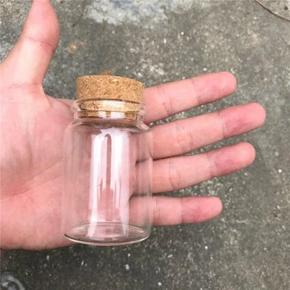 Premium 80ml glass spice jar with cork lid for storing and preserving herbs, spices, and seasonings