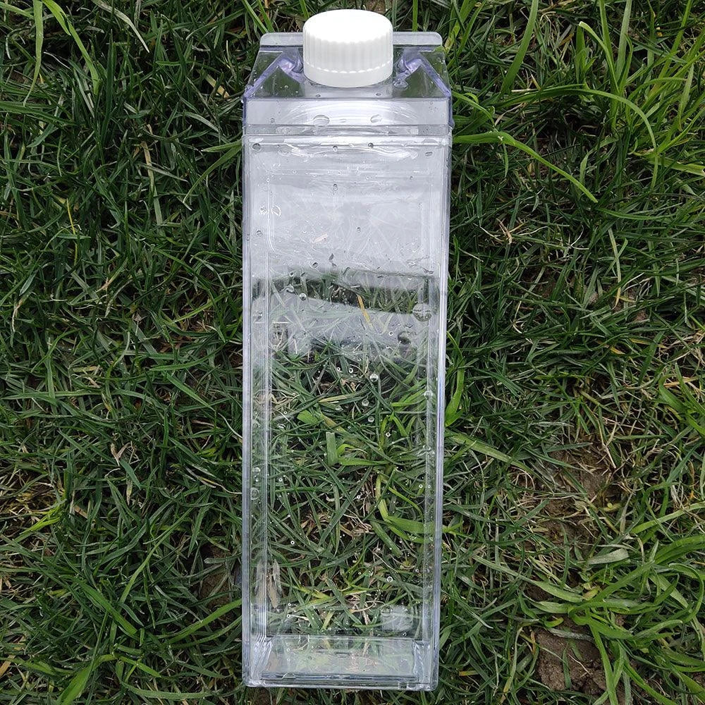 Premium transparent water bottle made with eco-friendly materials, featuring a crystal-clear design and durable construction for everyday hydration